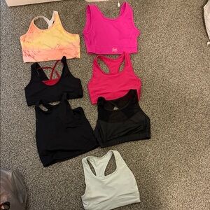 Girls  Assorted Sports Bras - Set of 7